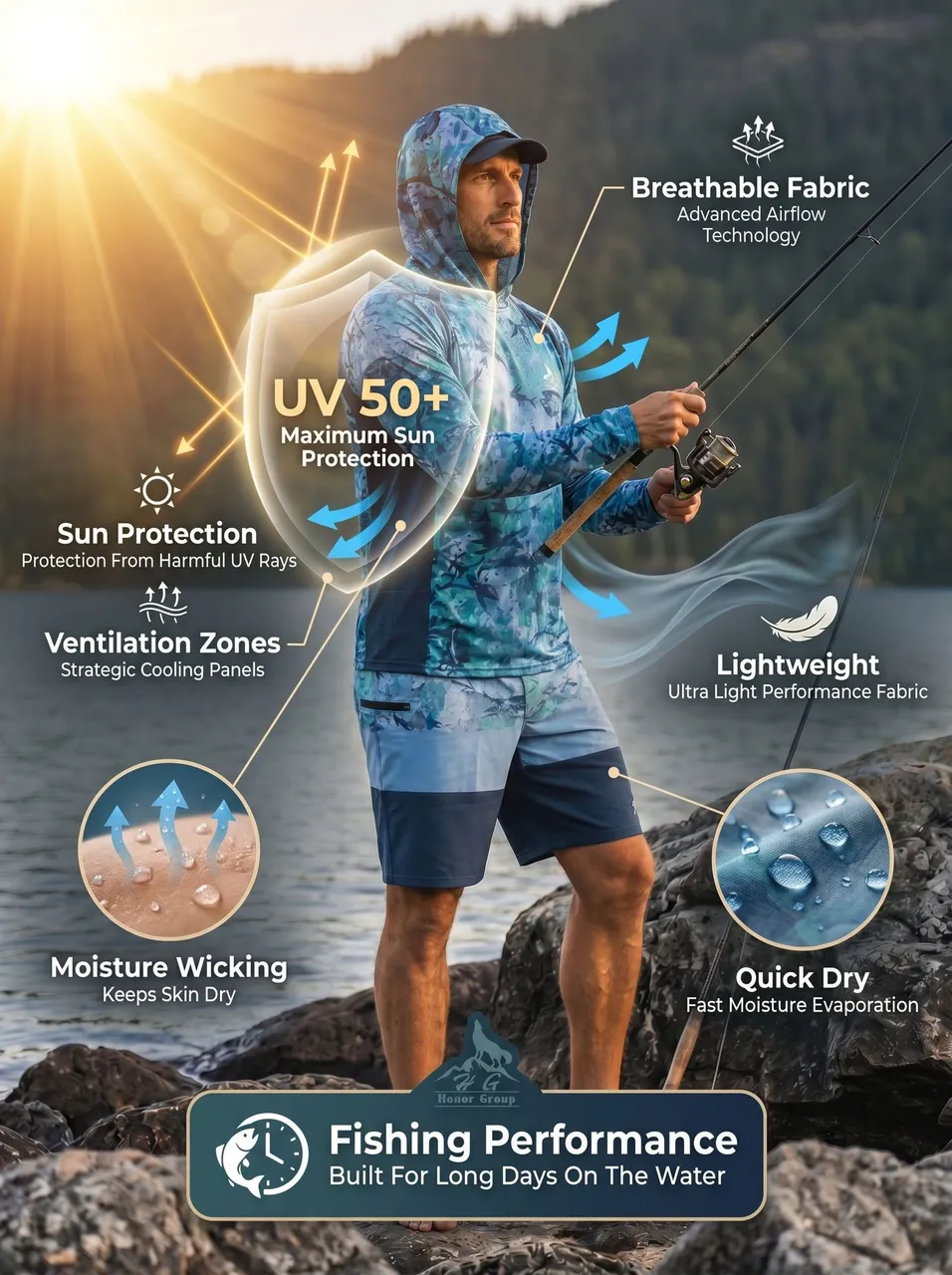 Костюм летний  SunPro Fishing Set Barracuda — фото 4